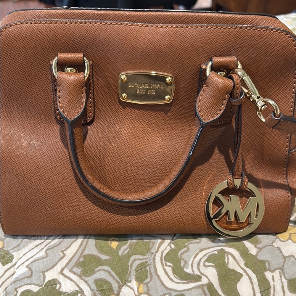 Michael Kors Brown Leather Satchel